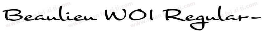 Beaulieu W01 Regular字体转换